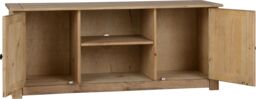 Seconique Panama 2 Door 1 Shelf Flat Screen TV Unit in Light Oak - thumbnail 5