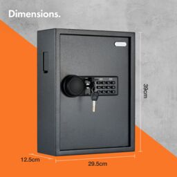 VonHaus 71 Key Wall Mounted Key Safe in Black - thumbnail 8