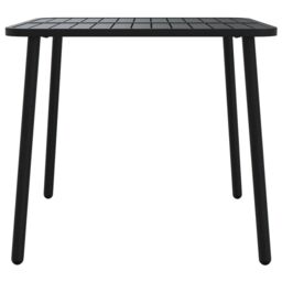 Berkfield Home Garden Table Anthracite 80x80x71 cm Steel in Black - Size: 80 x 80 x 71 cm - thumbnail 4