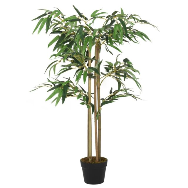 Berkfield Home Artificial Bamboo Tree 380 Leaves 80 cm Green - image 1