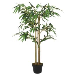 Berkfield Home Artificial Bamboo Tree 380 Leaves 80 cm Green - thumbnail 1