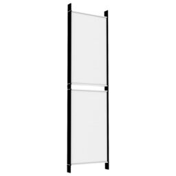 Berkfield Home 5-Panel Room Divider White 250x180 cm Fabric - thumbnail 6