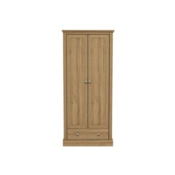 Lemon Pavilion Furniture Devon 2 Door Wardrobe - Particle Board - L56 x W79.7 x H181.5 cm - Oak in Brown - Size: 1 Pack - thumbnail 1