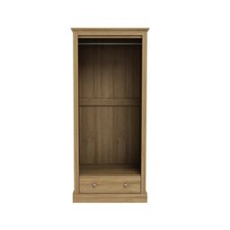 Lemon Pavilion Furniture Devon 2 Door Wardrobe - Particle Board - L56 x W79.7 x H181.5 cm - Oak in Brown - Size: 1 Pack - thumbnail 2