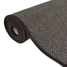 Berkfield Home Carpet Runner Sisal Look Anthracite 80x300 cm in Black - Size: 100 cm diameter - thumbnail 5