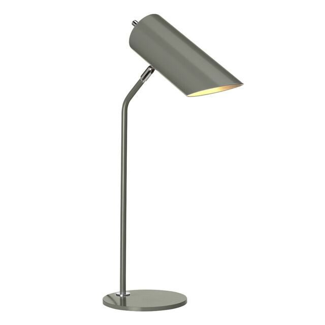 Loops Table Lamp Dark Grey Highly Polished Nickel Finish LED E27 8W Bulb in Metallics