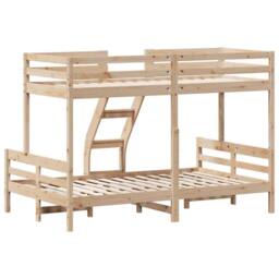 Berkfield Home Beautiful Bunk Bed without Mattress 80x200/120x200 cm Solid Wood in Light Brown - thumbnail 6