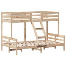 Berkfield Home Beautiful Bunk Bed without Mattress 80x200/120x200 cm Solid Wood in Light Brown