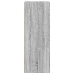 Berkfield Home Wall Cabinet with Glass Doors Grey Sonoma 35x37x100 cm - Size: 35 x 37 x 100 cm - thumbnail 7