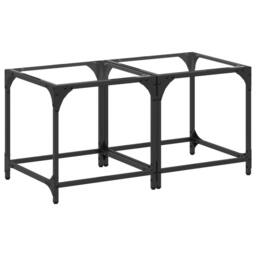 Berkfield Home Coffee Tables with Transparent Glass Top 2 pcs 40x40x40 cm Steel - Size: 40 x 40 x 40 cm - thumbnail 1