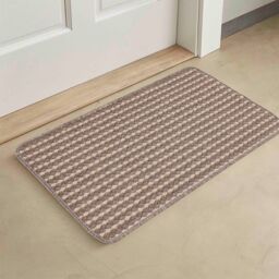 Desire Rugs Eden Non Slip Washable Dirt Trapper Indoor Doormat - Kitchen Mats - Floor Mats in Beige - Size: 57 cm x 120 cm