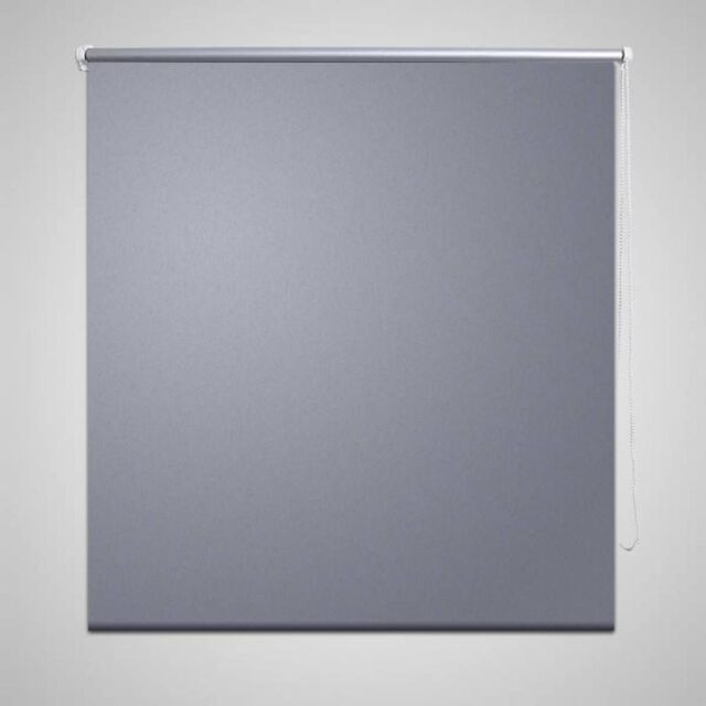Berkfield Home Roller Blind Blackout 160 x 230 cm Grey - image 1