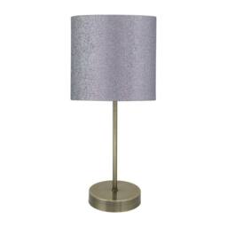 First Choice Lighting Set of 2 Antique Brass Stick Table Lamps Base Only in Bronze - thumbnail 5