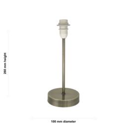 First Choice Lighting Set of 2 Antique Brass Stick Table Lamps Base Only in Bronze - thumbnail 8