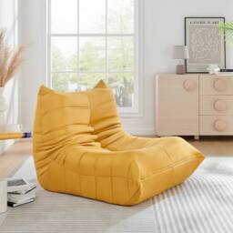 Bravich LTD Cocoon Ochre Lazy Lounge Chair in Mustard - thumbnail 1
