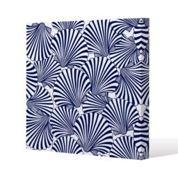 Benjamin Tate Design Striped Sea Shells (Canvas Print) / 61 x 61 x 4cm in Natural - Size: 61 x 61 x 4 cm - thumbnail 1