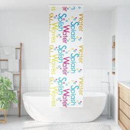 Berkfield Home Shower Roller Blind with Cassette 60x240 cm Fabric Width 56 cm in Black - thumbnail 2