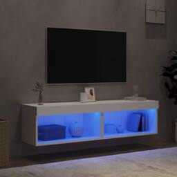 Berkfield Home TV Cabinets with LED Lights 2 pcs White 60x30x30 cm - Size: 60 x 30 x 30 cm - thumbnail 1