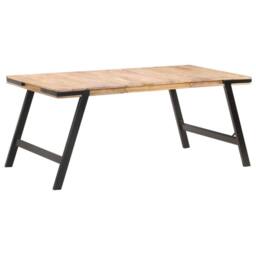 Berkfield Home Dining Table 180x90x76 cm Solid Mango Wood in Brown - Size: 180 x 90 x 76 cm - thumbnail 6