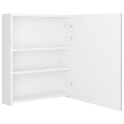 Berkfield Home LED Bathroom Mirror Cabinet Shining White 50x14x60 cm - Size: 50 x 14 x 60 cm - thumbnail 5