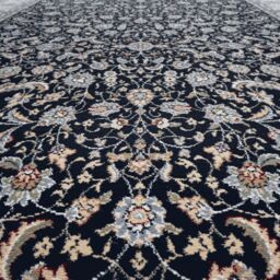 The Rug Shop UK Dark Blue Traditional Easy to clean Machine Made Border Floral Rug - Size: 160 cm x 230 cm - thumbnail 5