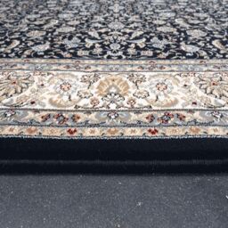 The Rug Shop UK Dark Blue Traditional Easy to clean Machine Made Border Floral Rug - Size: 160 cm x 230 cm - thumbnail 7