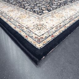 The Rug Shop UK Dark Blue Traditional Easy to clean Machine Made Border Floral Rug - Size: 160 cm x 230 cm - thumbnail 6