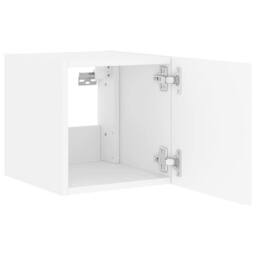 Berkfield Home TV Wall Cabinets with LED Lights 2 pcs White 30.5x35x30 cm - thumbnail 9