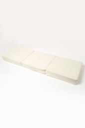 Homescapes Quilted Cotton 3 Seater Orthopaedic Booster Cushion Cover in Cream - thumbnail 5