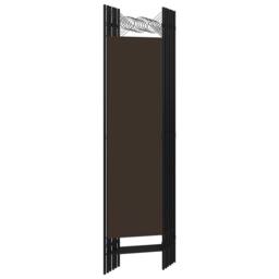 Berkfield Home 6-Panel Room Divider Brown 240x180 cm - thumbnail 4