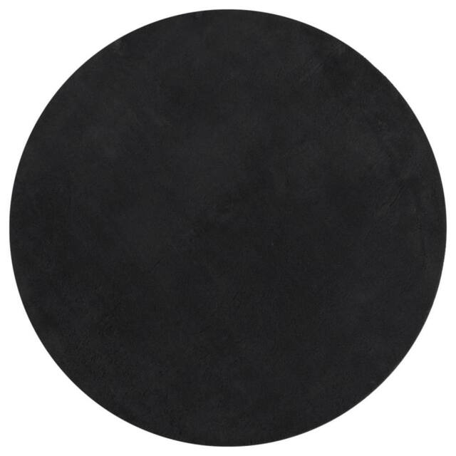 Berkfield Home Rug HUARTE Short Pile Soft & Washable Black √ò 120 cm - Size: Medium - image 1