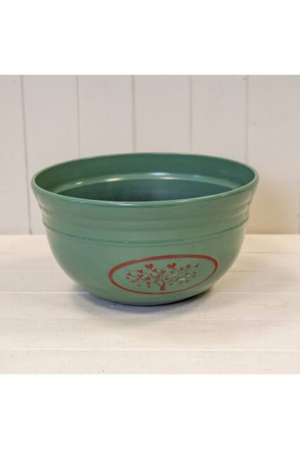 KDMD Green Round Love Heart Tree Bowl Plastic Planter 6.6LTR - image 1