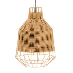 Orsina Rattan Pendant Lamp, Durable in Natural - thumbnail 3