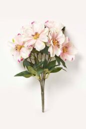 Homescapes Set of 2 Pink & Cream Artificial Magnolia Bouquet Arrangements - thumbnail 2