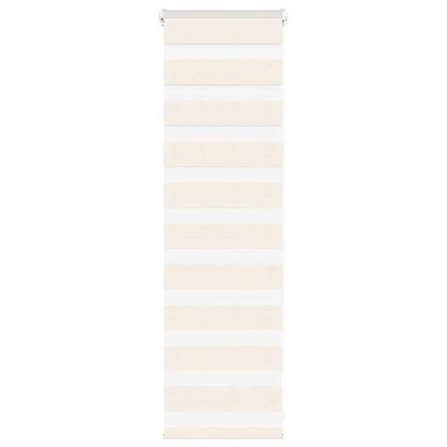 Berkfield Home Zebra Blind Marble Beige 45x100 cm Fabric Width 40.9 cm Polyester - image 1