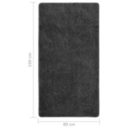 Berkfield Home Shaggy Rug Dark Grey 80x150 cm Anti Slip - Size: 100 cm diameter - thumbnail 5