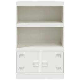 Berkfield Home Sideboard White 67x39x107 cm Steel - Size: 67 x 39 x 107 cm - thumbnail 6