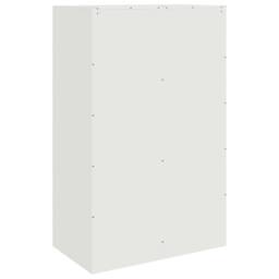Berkfield Home Sideboard White 67x39x107 cm Steel - Size: 67 x 39 x 107 cm - thumbnail 9