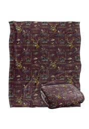 JQ Licensing Cf-Jp Big Game Deer, Ducks, Turkey, Pheasant Hunting Pattern Silky Touch Super Soft Throw Blanket 152 X 127 cm in White - thumbnail 2