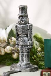 Dibor Silver Nutcracker Decorative Stocking Hooks Stocking Holder - Size: 1 Pack - thumbnail 2
