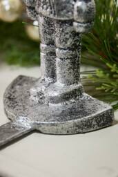 Dibor Silver Nutcracker Decorative Stocking Hooks Stocking Holder - Size: 1 Pack - thumbnail 4