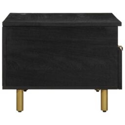 Berkfield Home Coffee Table Black 80x54x40 cm Engineered Wood - Size: 80 x 54 x 40 cm - thumbnail 4