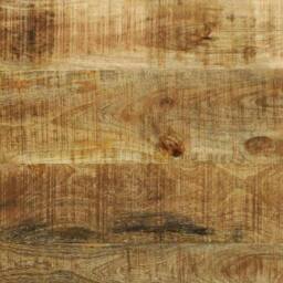 Berkfield Home Modern Coffee Table 120x50x38 cm Solid Wood Rough Mango in Brown - Size: 120 x 50 x 38 cm - thumbnail 9