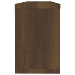 Berkfield Home Wall Cube Shelves 2 pcs Brown Oak 60x15x23 cm Engineered Wood - Size: 60 x 15 x 23 cm - thumbnail 5