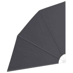 Berkfield Home Balcony Privacy Screen Folding Manual Black 210 x 210 cm Fabric - thumbnail 4