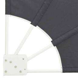 Berkfield Home Balcony Privacy Screen Folding Manual Black 210 x 210 cm Fabric - thumbnail 7