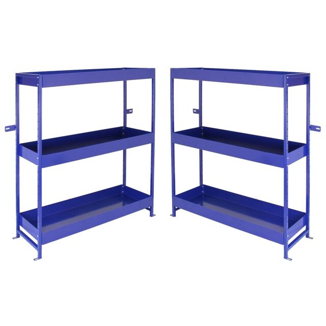 Monstershop Monster Racking Lightning Metal Van Shelving Unit Duo in Blue - image 1