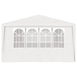 Berkfield Home Professional Party Tent with Side Walls 4x6 m White 90 g/m? - thumbnail 3
