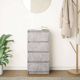 Berkfield Home Sideboard Concrete Grey 37.5x35x76 cm Engineered Wood - thumbnail 3