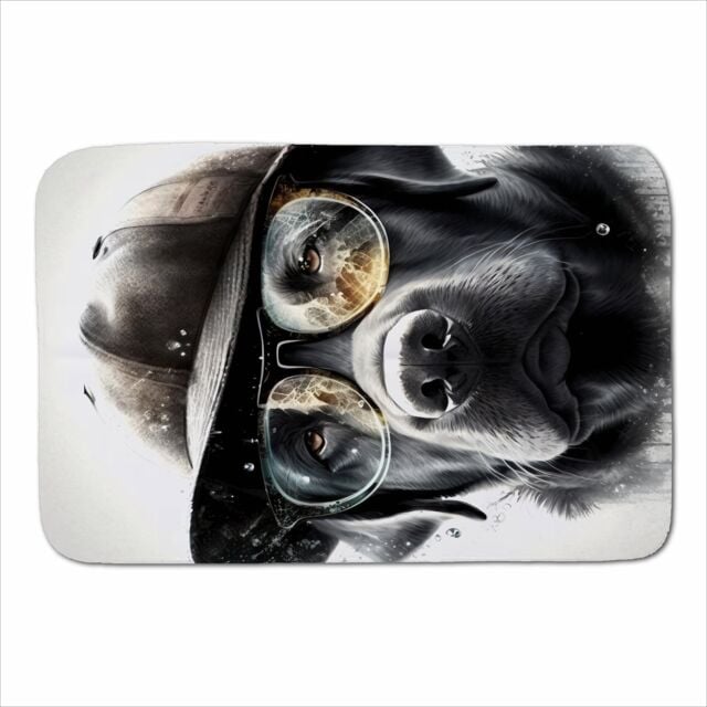 Warren Reed - Designer Labrador Retriever Dog Sherpa Blanket - Size: Large - image 1